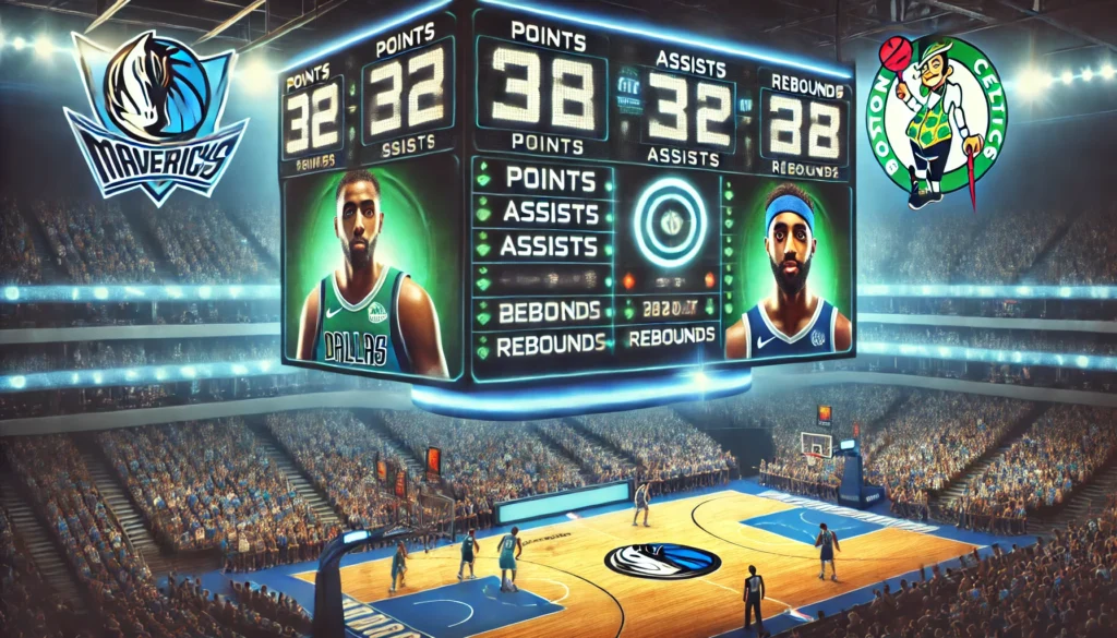 dallas mavericks vs boston celtics match player stats