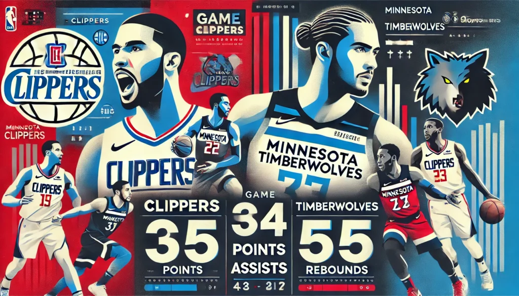 la clippers vs timberwolves match player stats