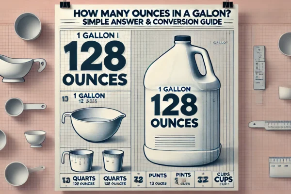 How Many Ounces in a Gallon? Simple Answer & Conversion Guide